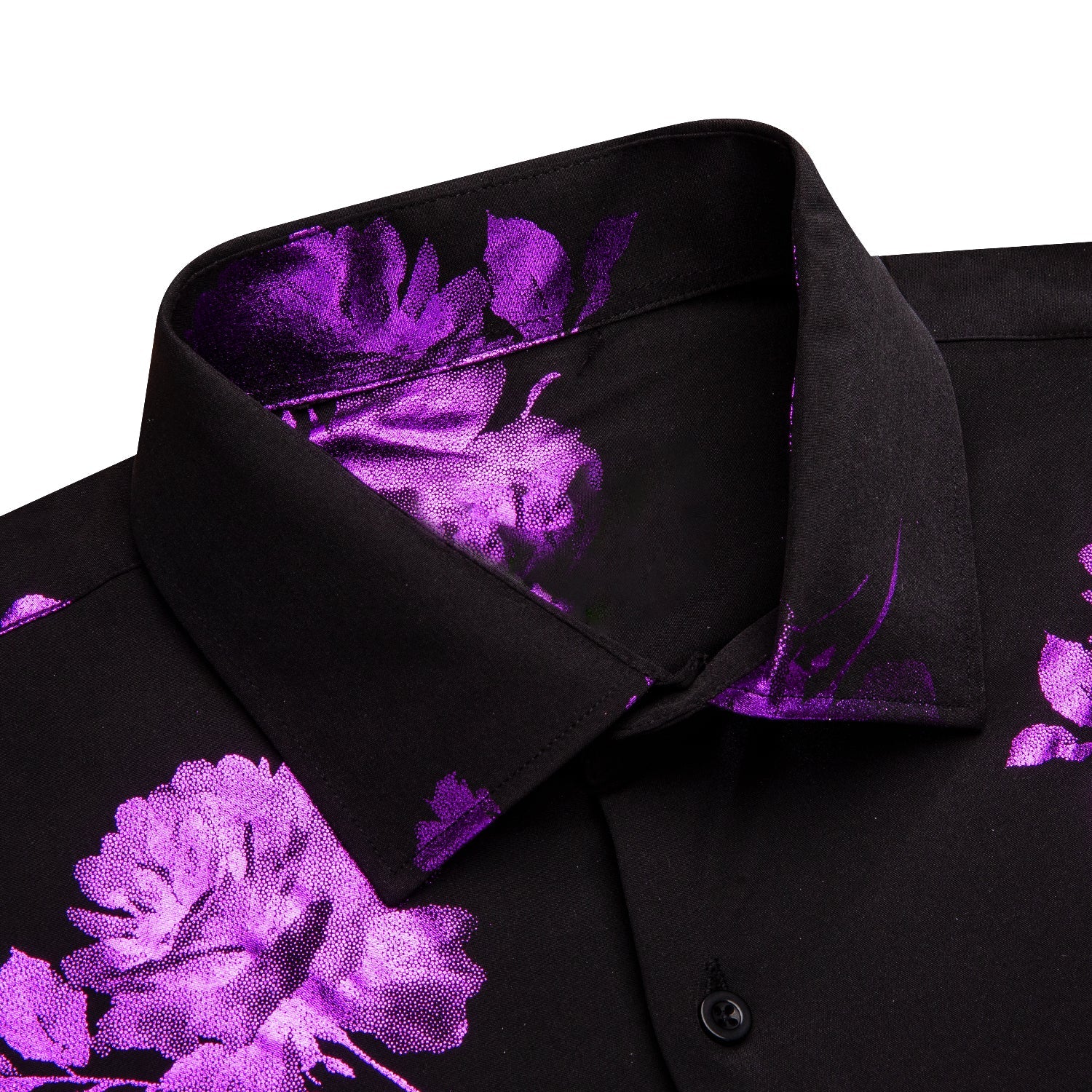 GentCrest Black Floral Shirt - Image 4
