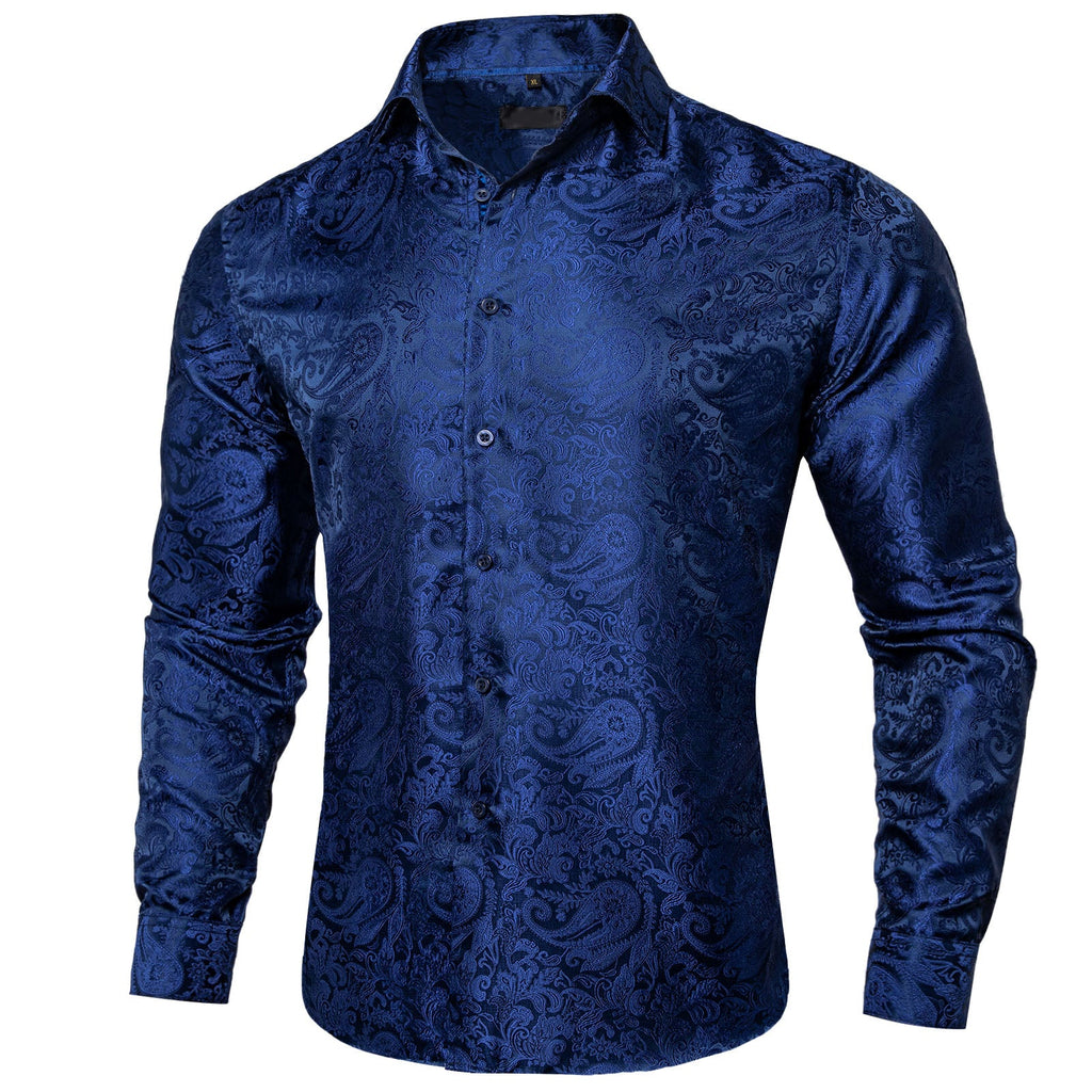 GentCrest Blue Paisley Shirt - Image 2