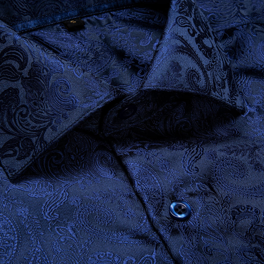 GentCrest Blue Paisley Shirt - Image 4