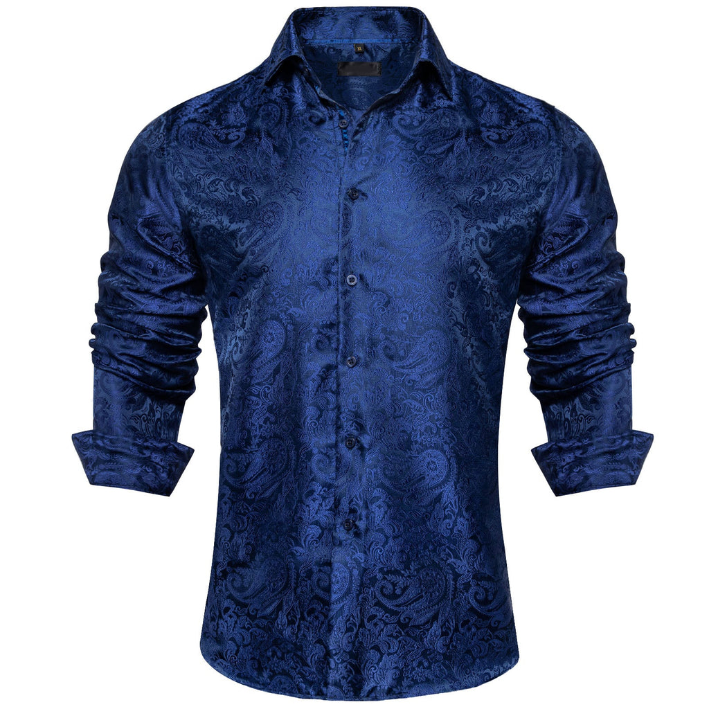 GentCrest Blue Paisley Shirt - Image 1