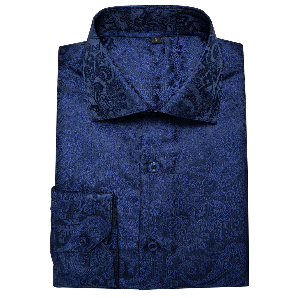 GentCrest Blue Paisley Shirt - Image 3