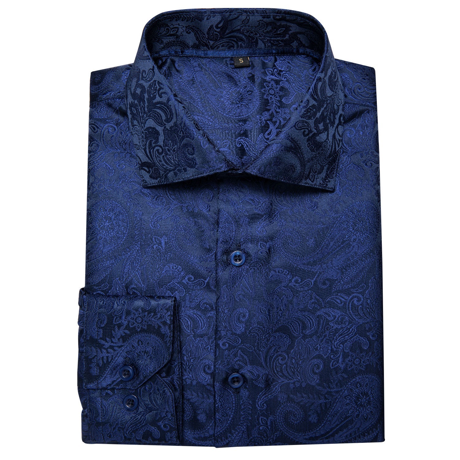 GentCrest Blue Paisley Shirt - Image 3