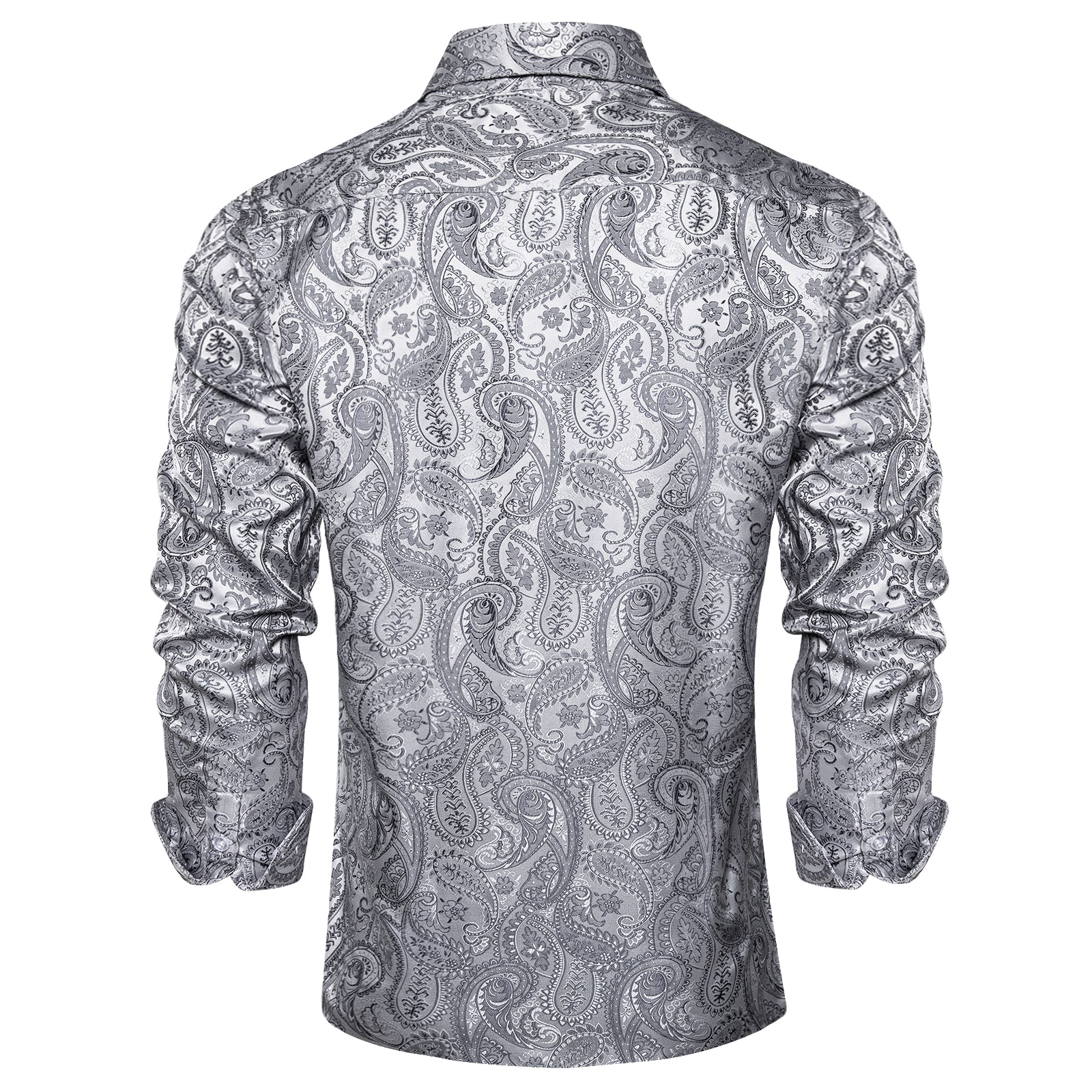 GentCrest Grey Paisley Shirt - Image 2