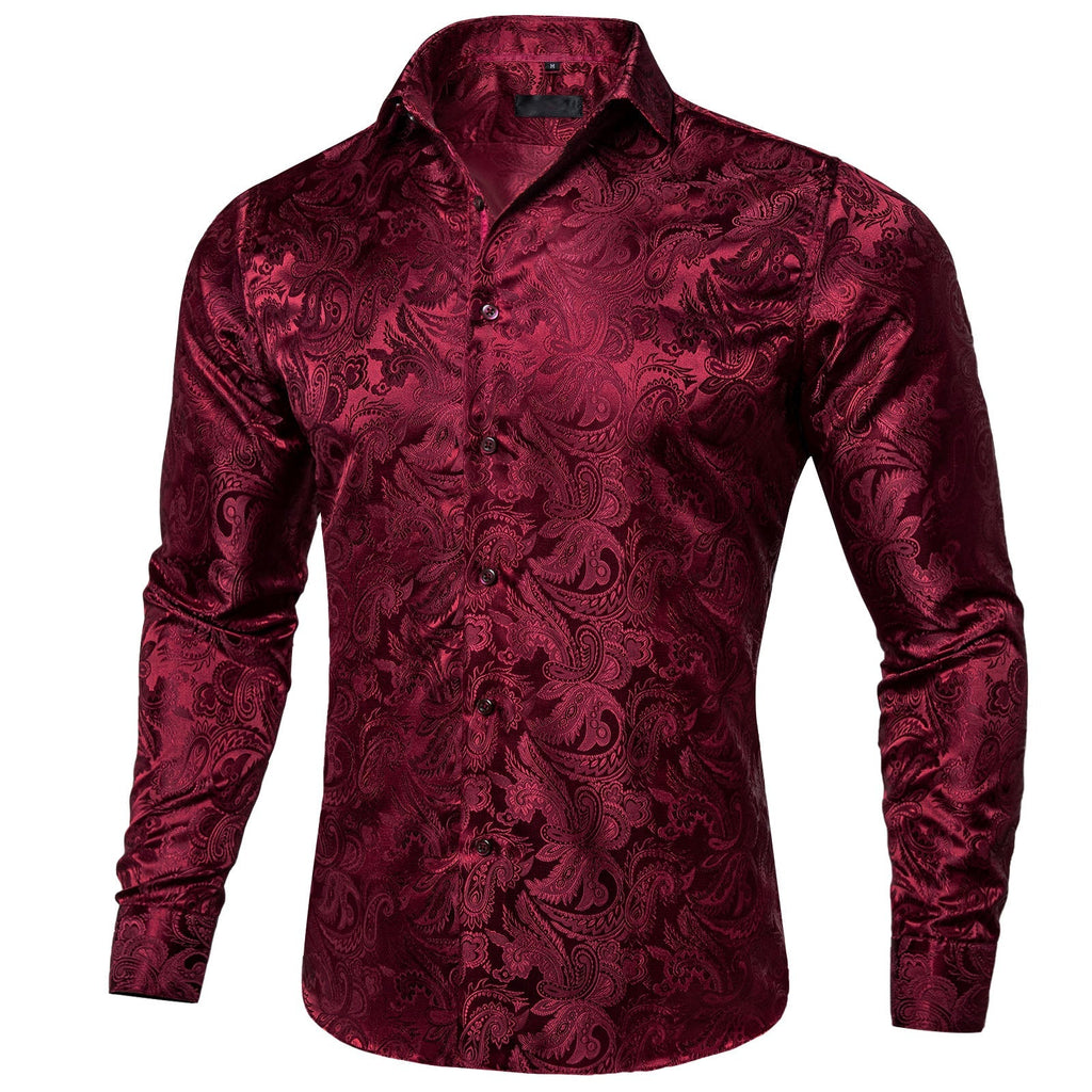 Red Paisley Dress Shirt - GentCrest