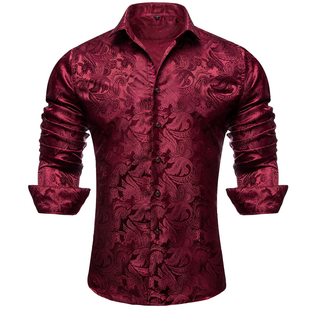 GentCrest Black Paisley Shirt - Image 1
