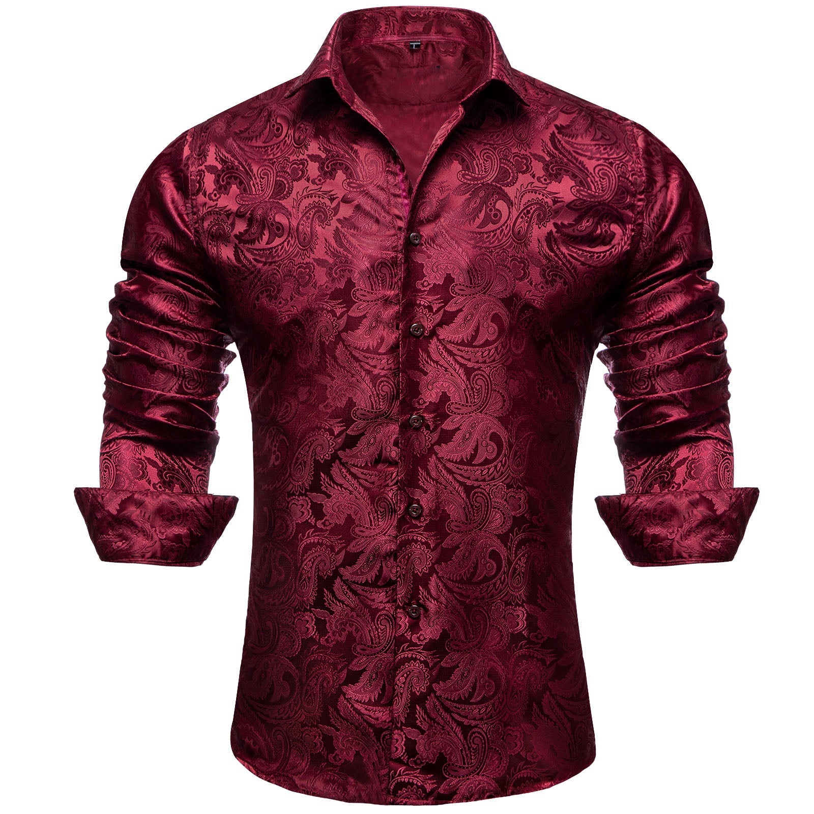 GentCrest Black Paisley Shirt - Image 1