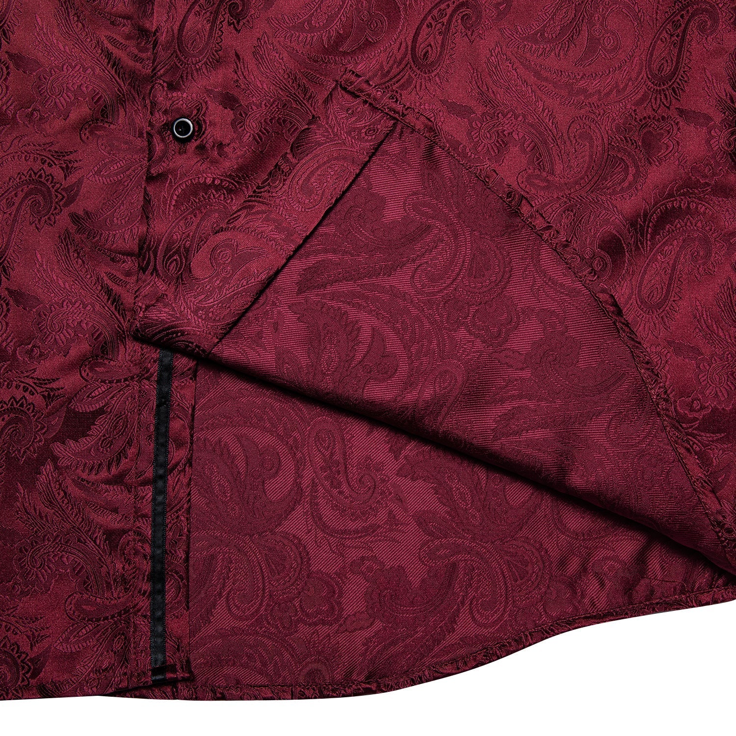 Red Paisley Dress Shirt - GentCrest - View 7