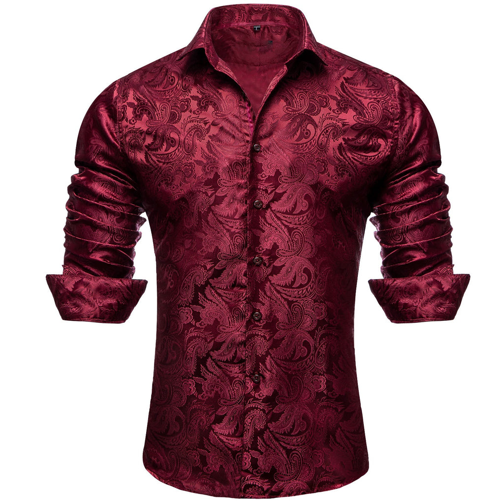 GentCrest Black Paisley Shirt - Image 3