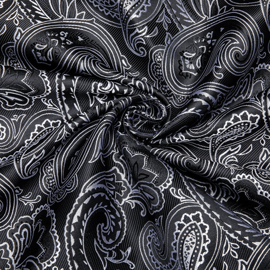 GentCrest Black Paisley Shirt - Image 3