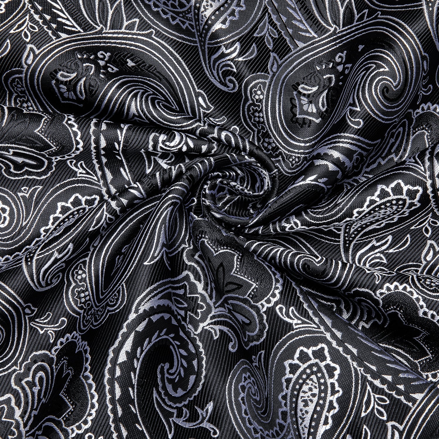 GentCrest Black Paisley Shirt - Image 3