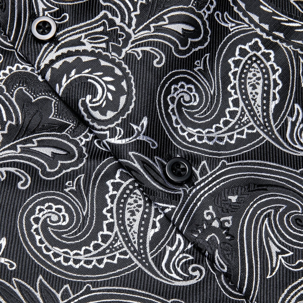 GentCrest Black Paisley Shirt - Image 4