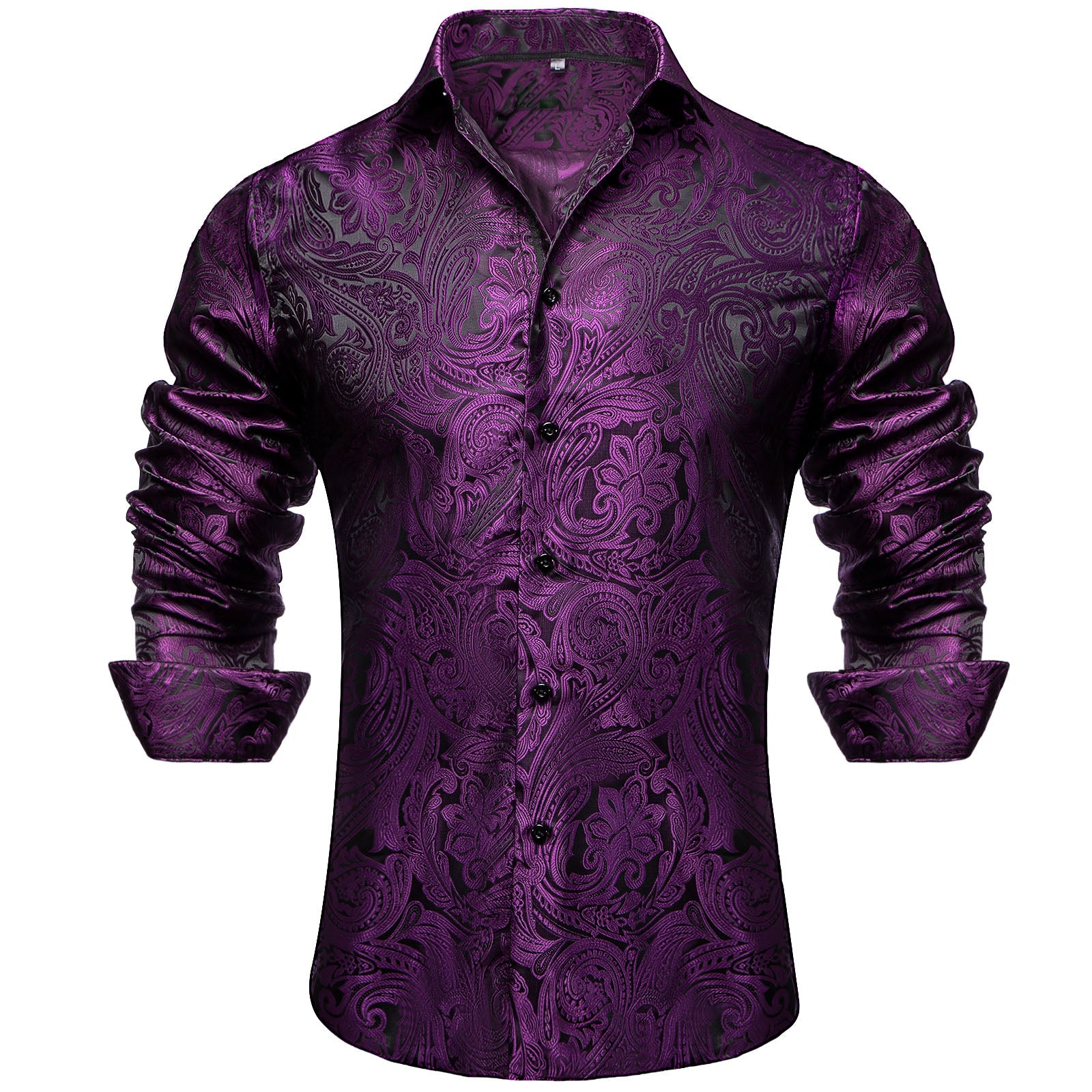 GentCrest Black Paisley Shirt - Image 3