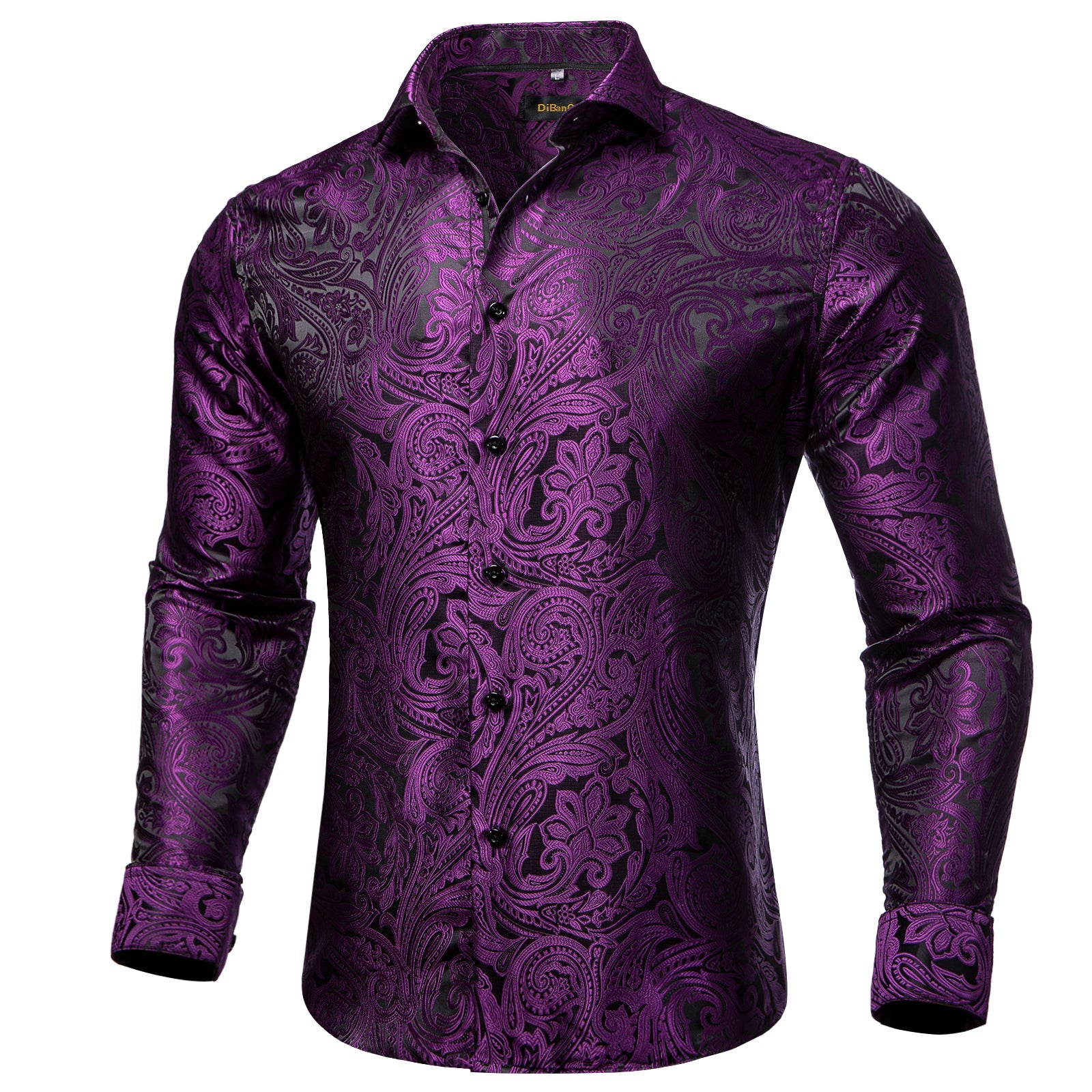 GentCrest Black Paisley Shirt - Image 1
