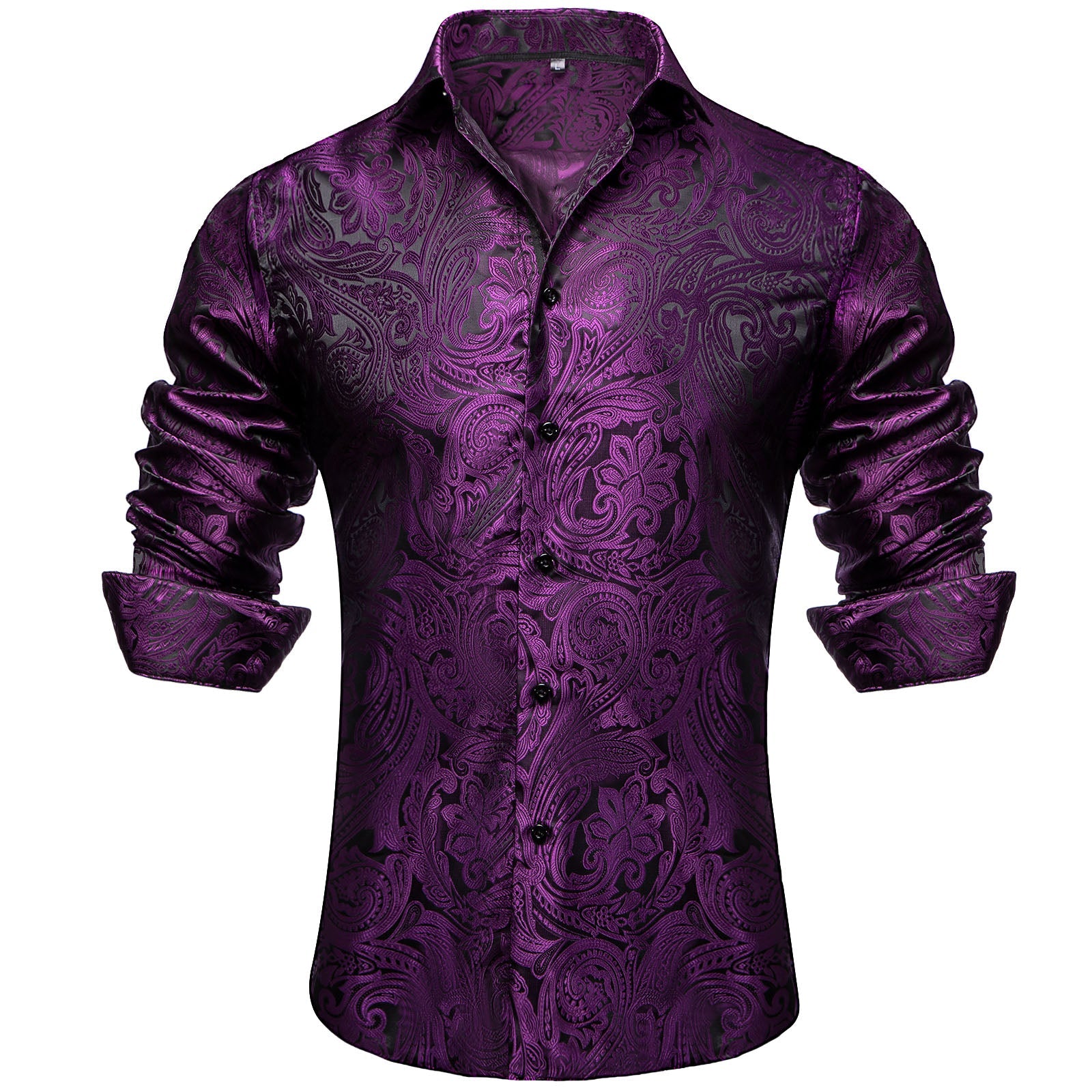 GentCrest Black Paisley Shirt - Image 2
