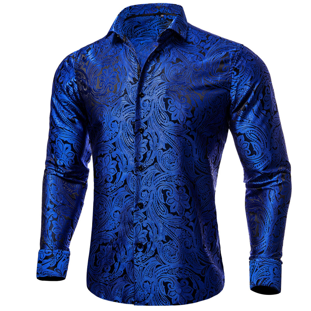 GentCrest Blue Paisley Shirt - Image 1