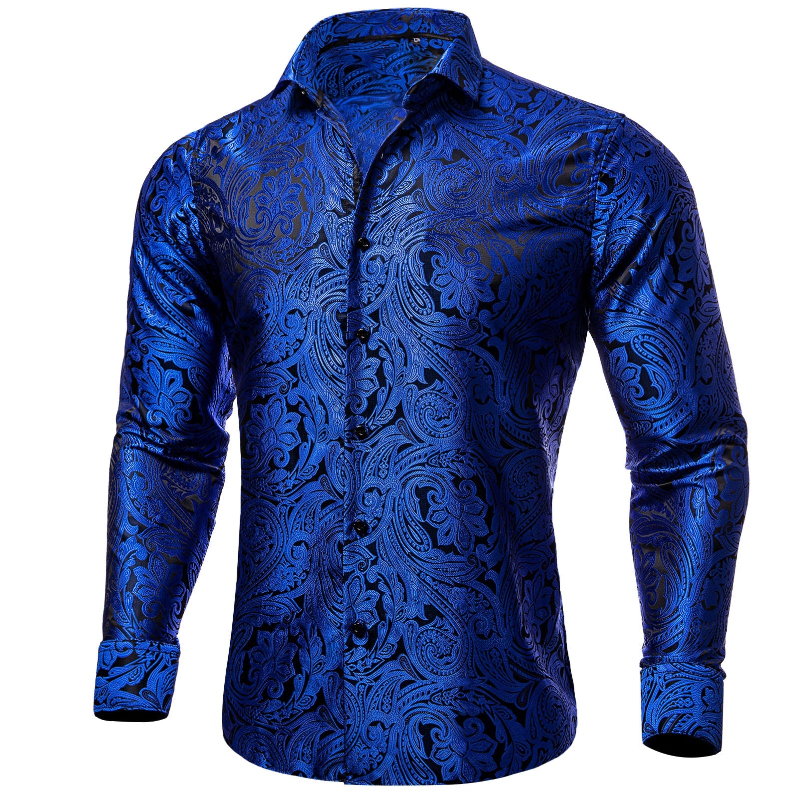GentCrest Blue Paisley Shirt - Image 1