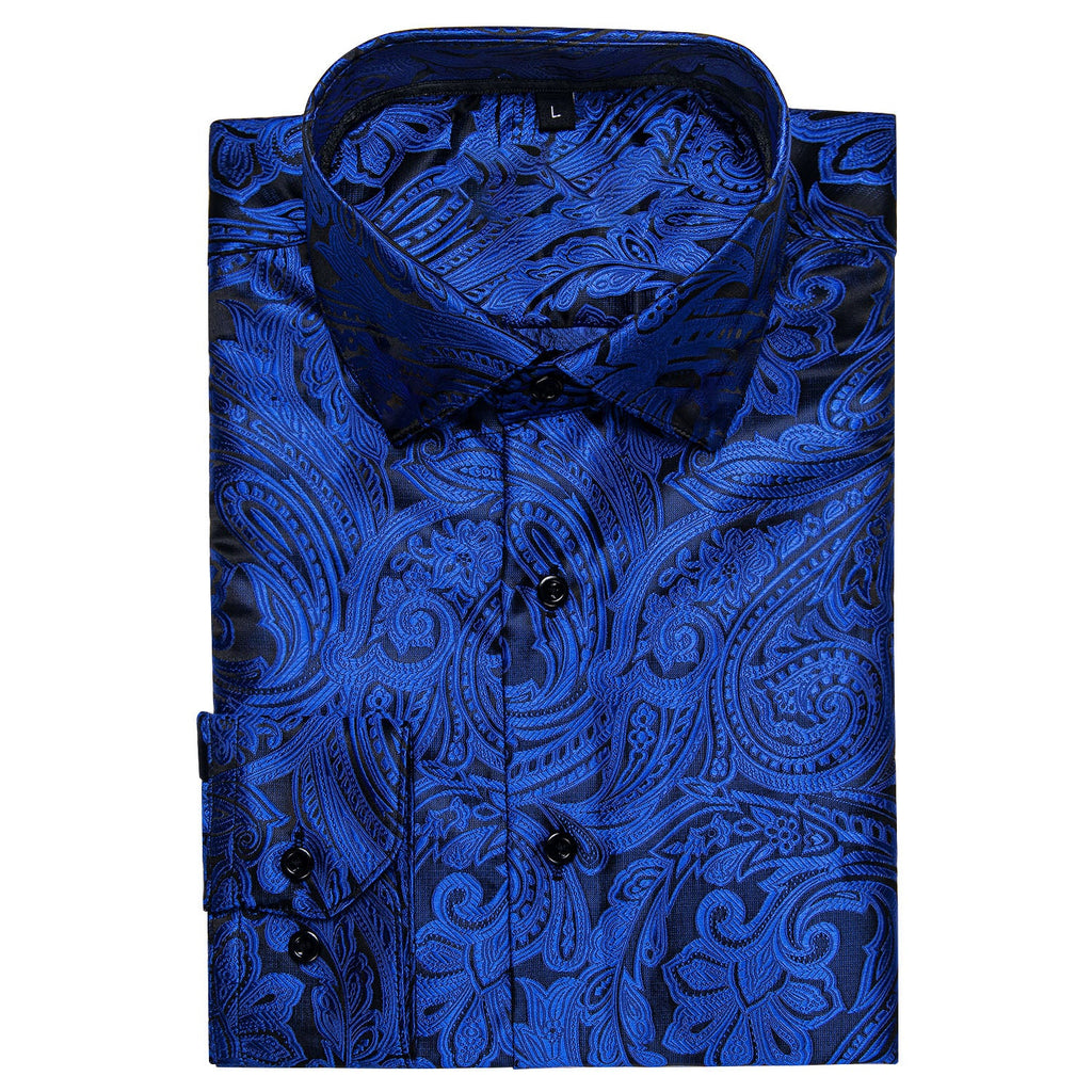 GentCrest Blue Paisley Shirt - Image 3