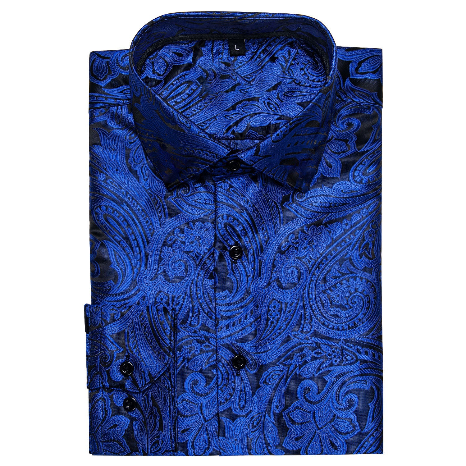 GentCrest Blue Paisley Shirt - Image 3