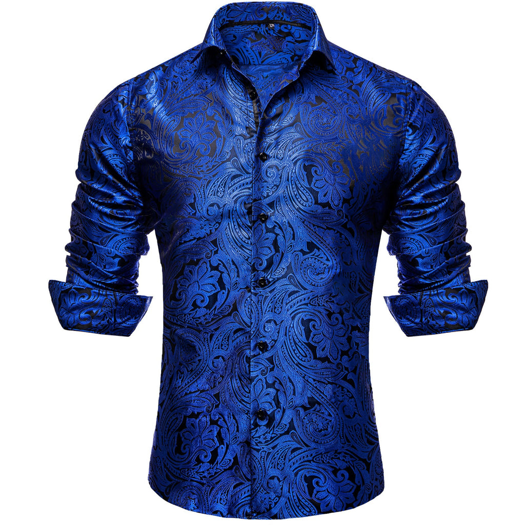 GentCrest Blue Paisley Shirt - Image 2