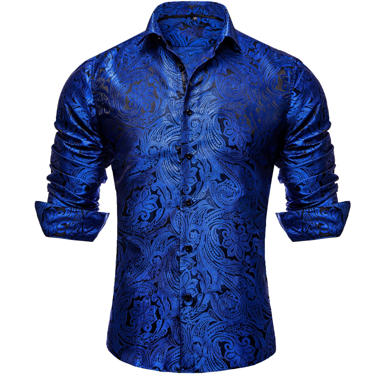 GentCrest Blue Paisley Shirt - Image 2