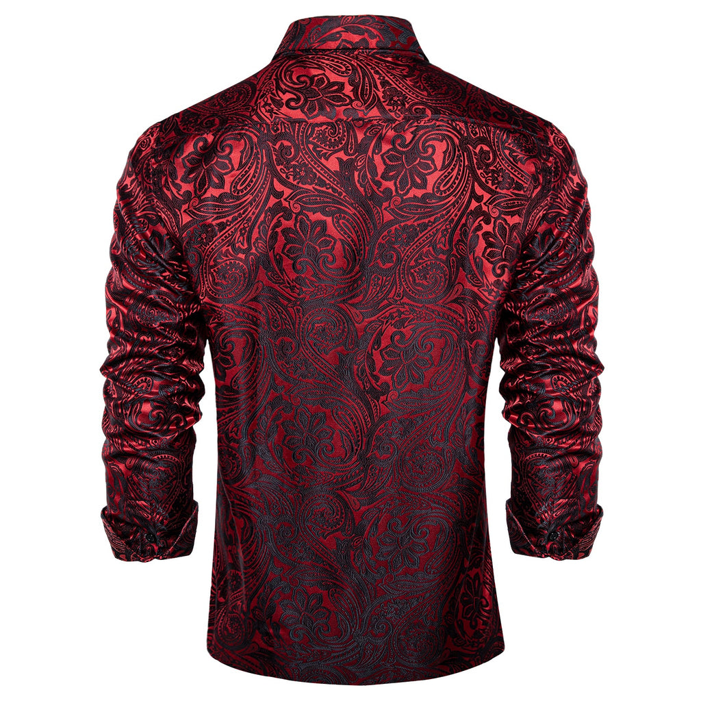 GentCrest Red Paisley Shirt - Image 2