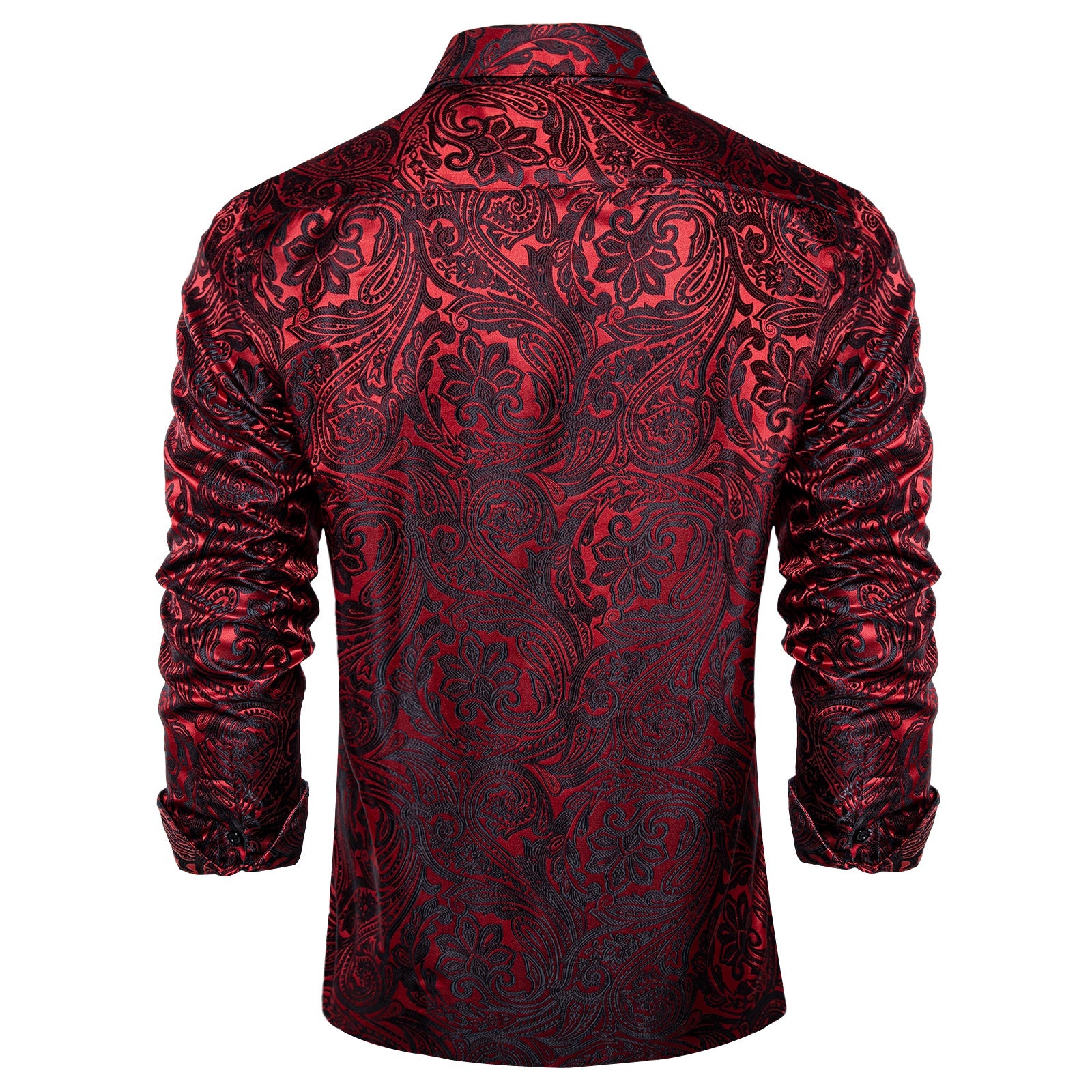 GentCrest Red Paisley Shirt - Image 2