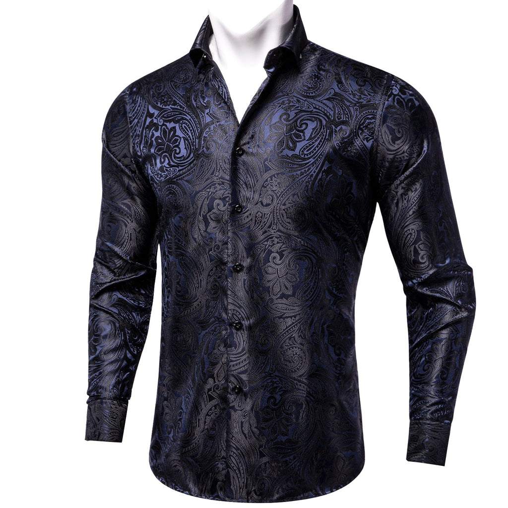 GentCrest Blue Paisley Shirt - Image 1