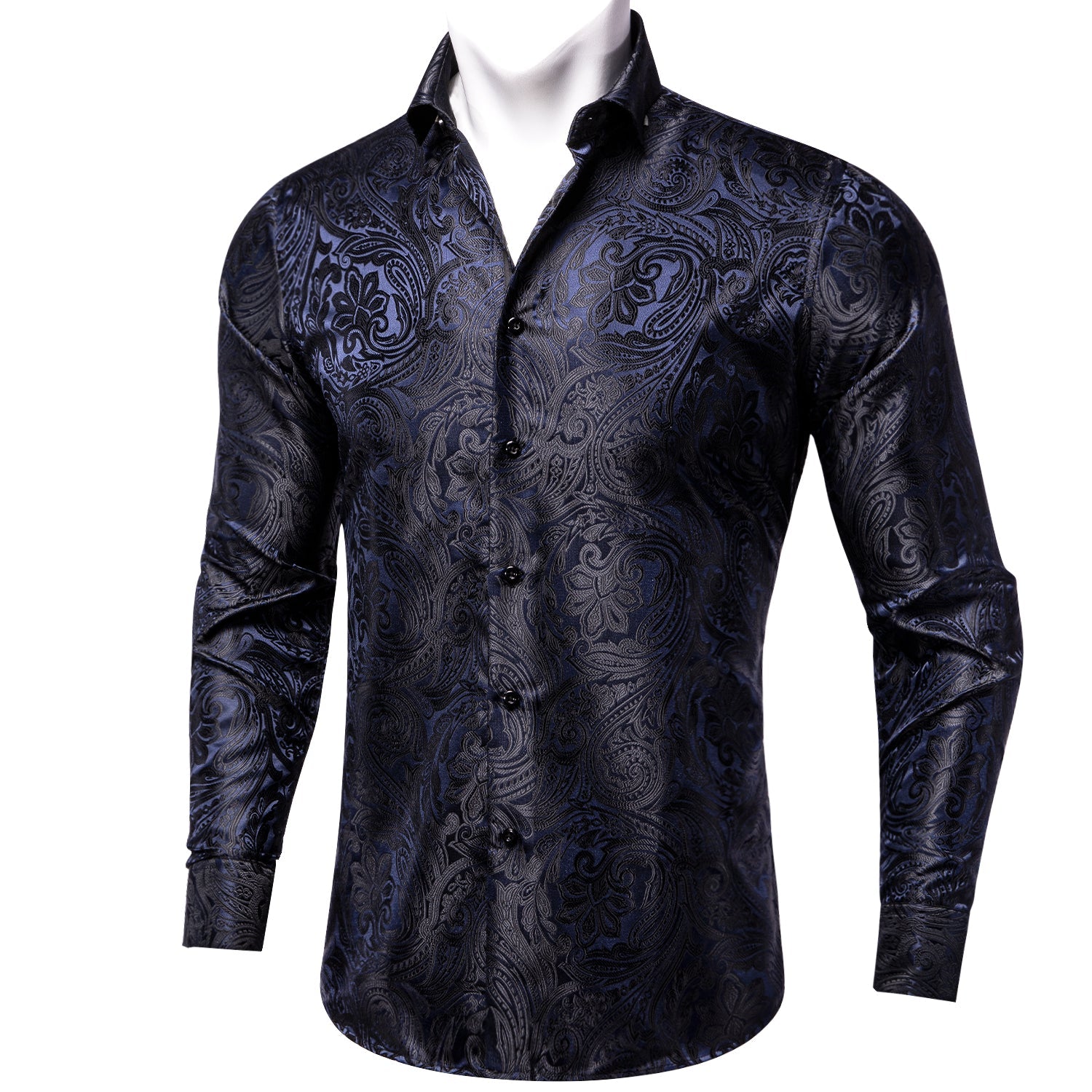 GentCrest Blue Paisley Shirt - Image 1