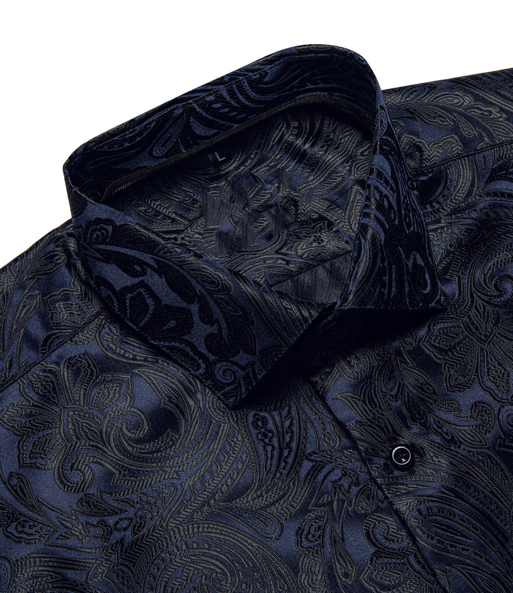 GentCrest Blue Paisley Shirt - Image 2