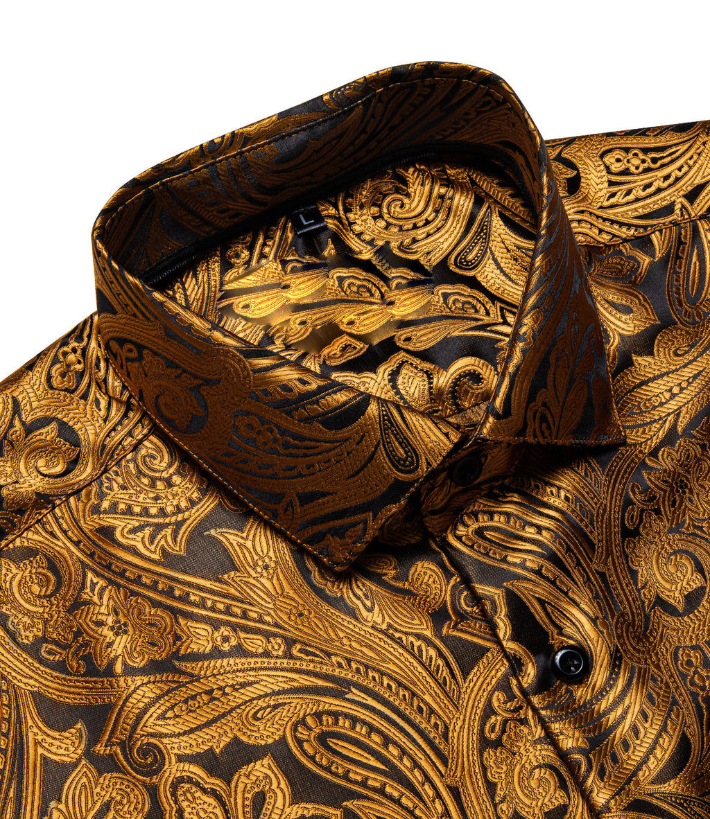 GentCrest Black Paisley Shirt - Image 3