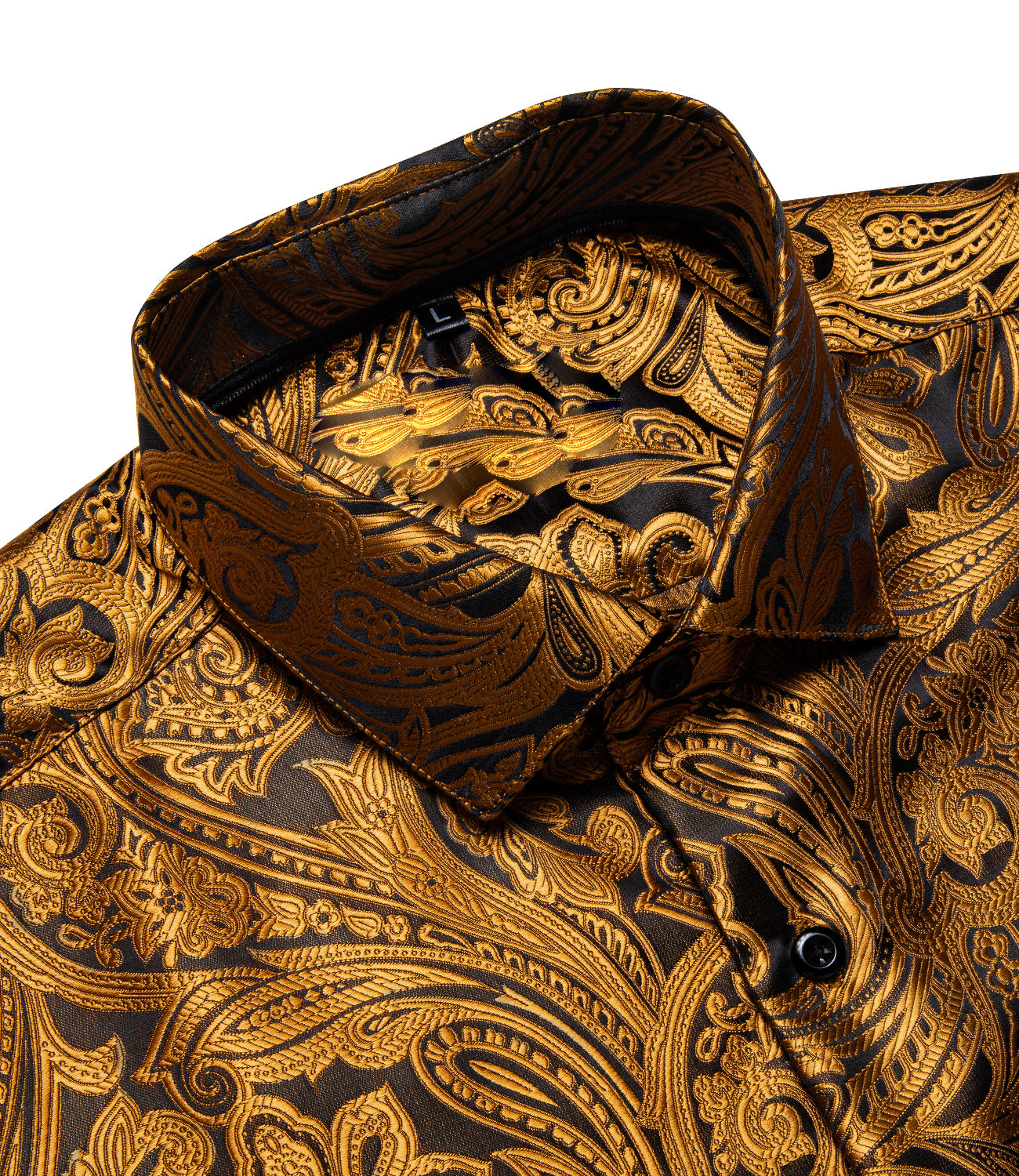 GentCrest Black Paisley Shirt - Image 3