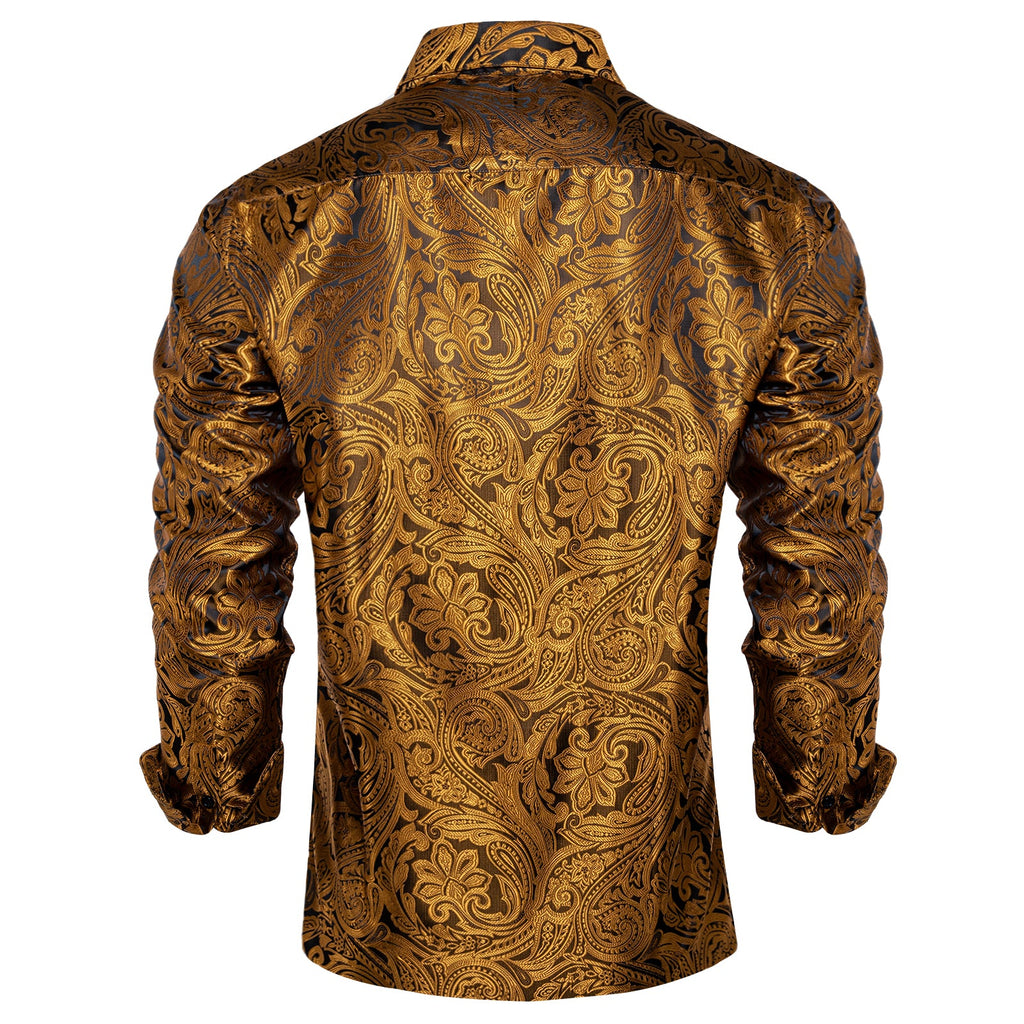 GentCrest Black Paisley Shirt - Image 2