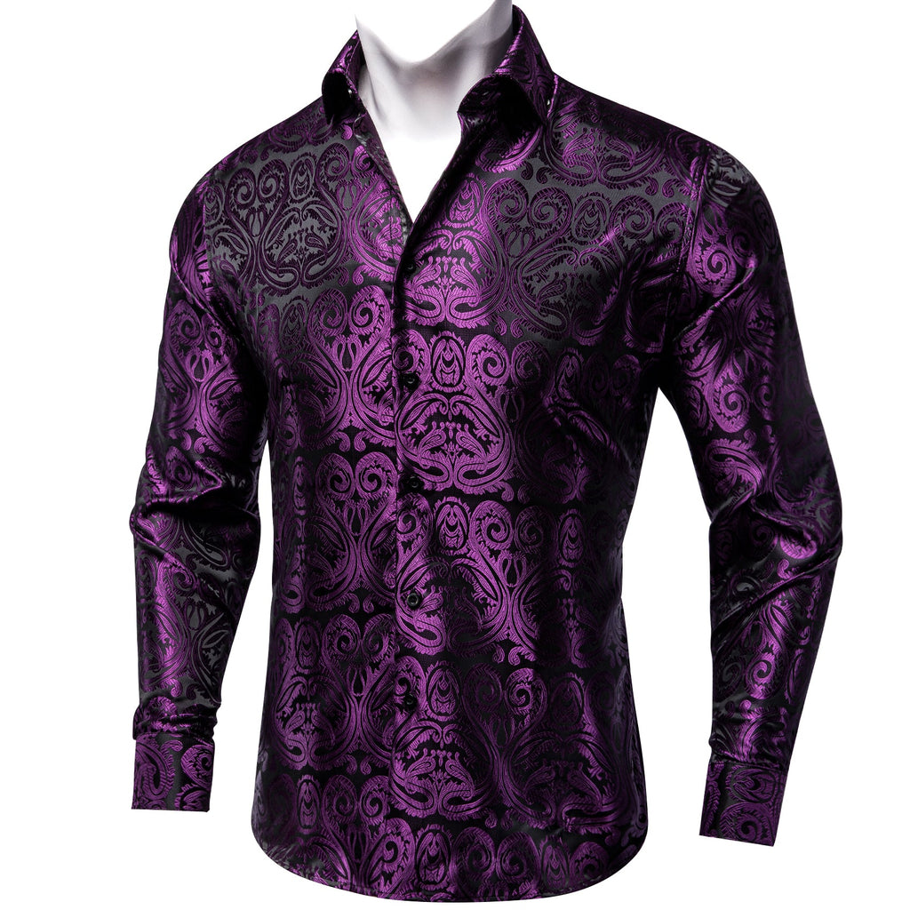 GentCrest Black Floral Shirt - Image 1