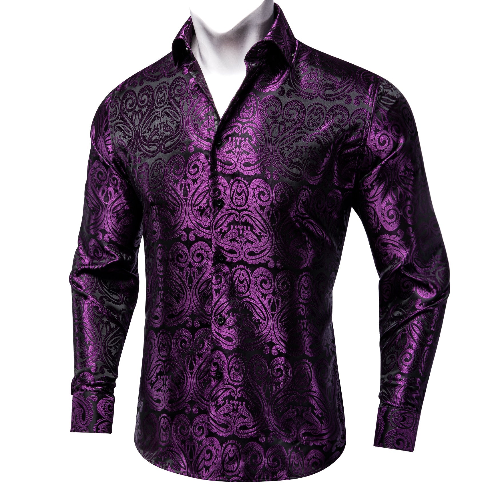 GentCrest Black Floral Shirt - Image 1