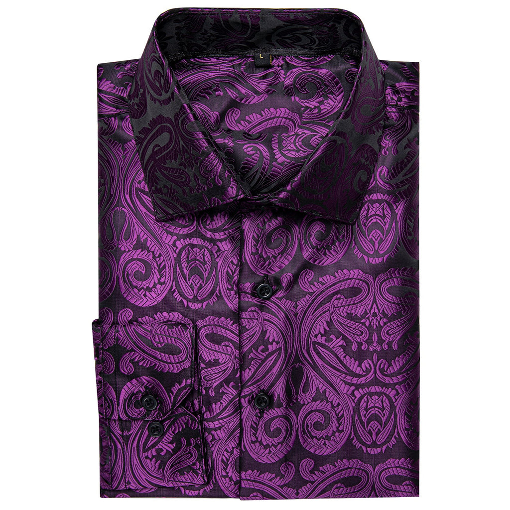 GentCrest Black Floral Shirt - Image 4