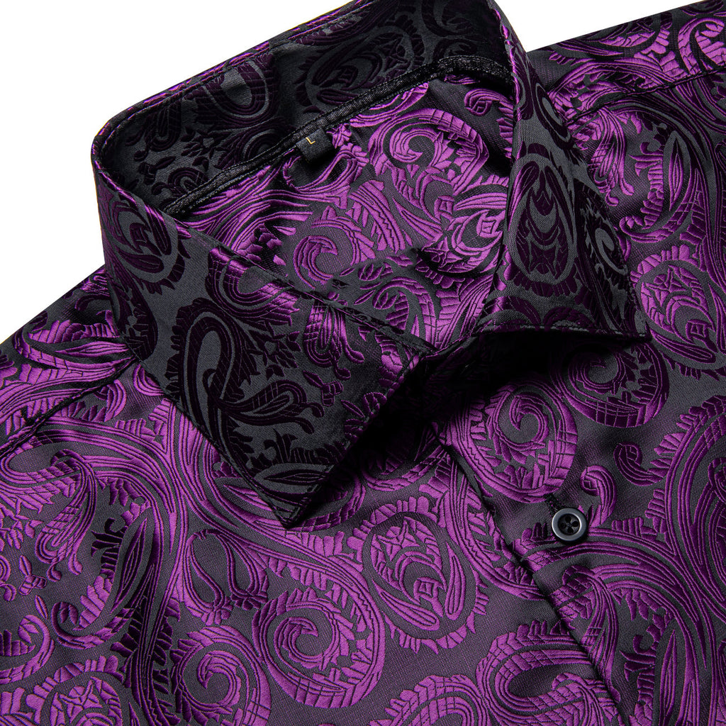 GentCrest Black Floral Shirt - Image 2