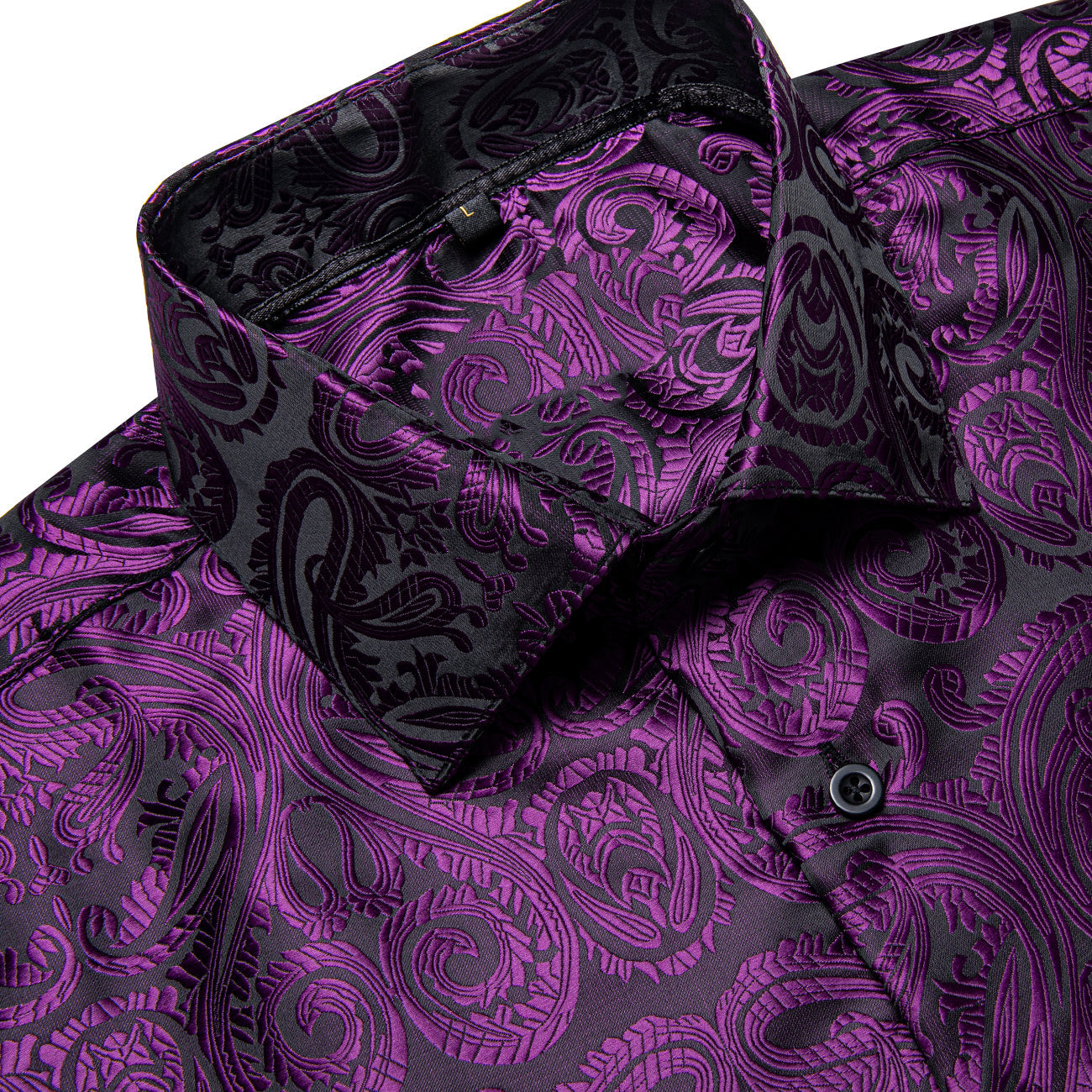 GentCrest Black Floral Shirt - Image 2