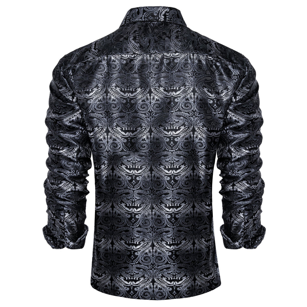 GentCrest Black Paisley Shirt - Image 2