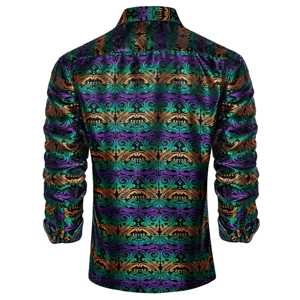 GentCrest Black Floral Shirt - Image 2