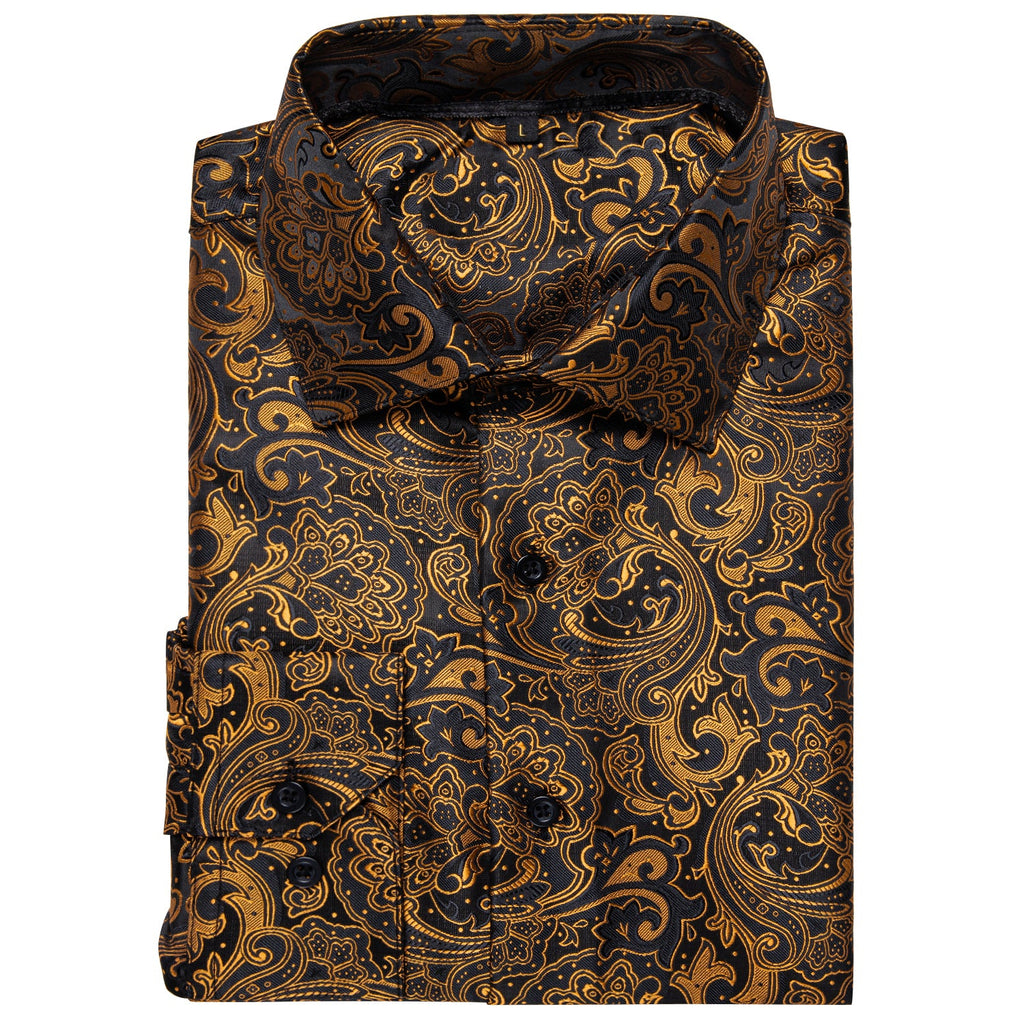 GentCrest Black Floral Shirt - Image 6
