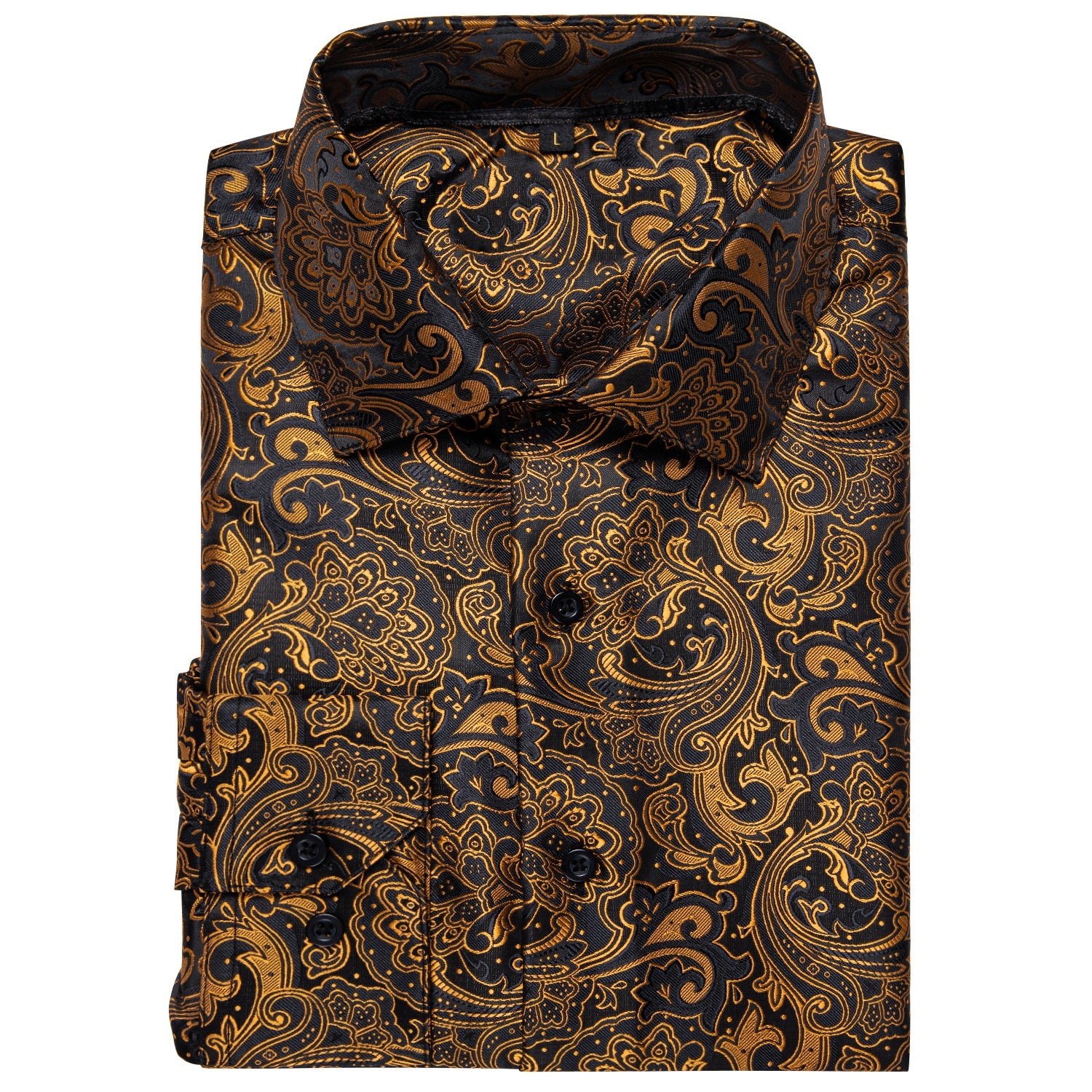 GentCrest Black Floral Shirt - Image 6