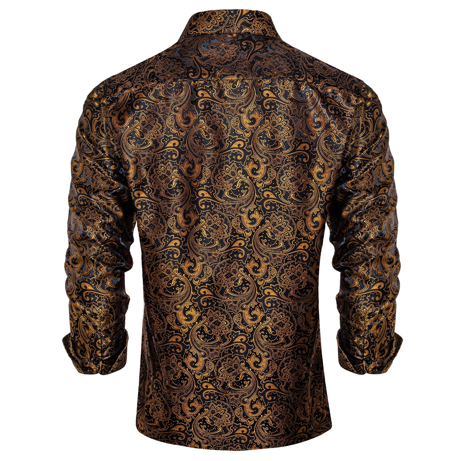 GentCrest Black Floral Shirt - Image 4