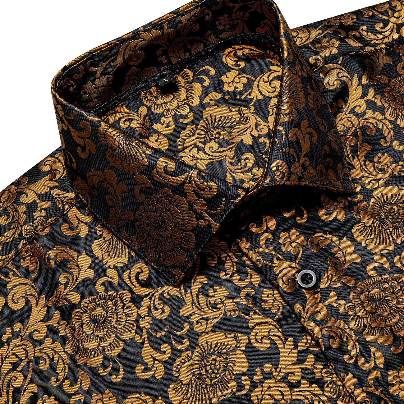GentCrest Gold Floral Shirt - Image 2