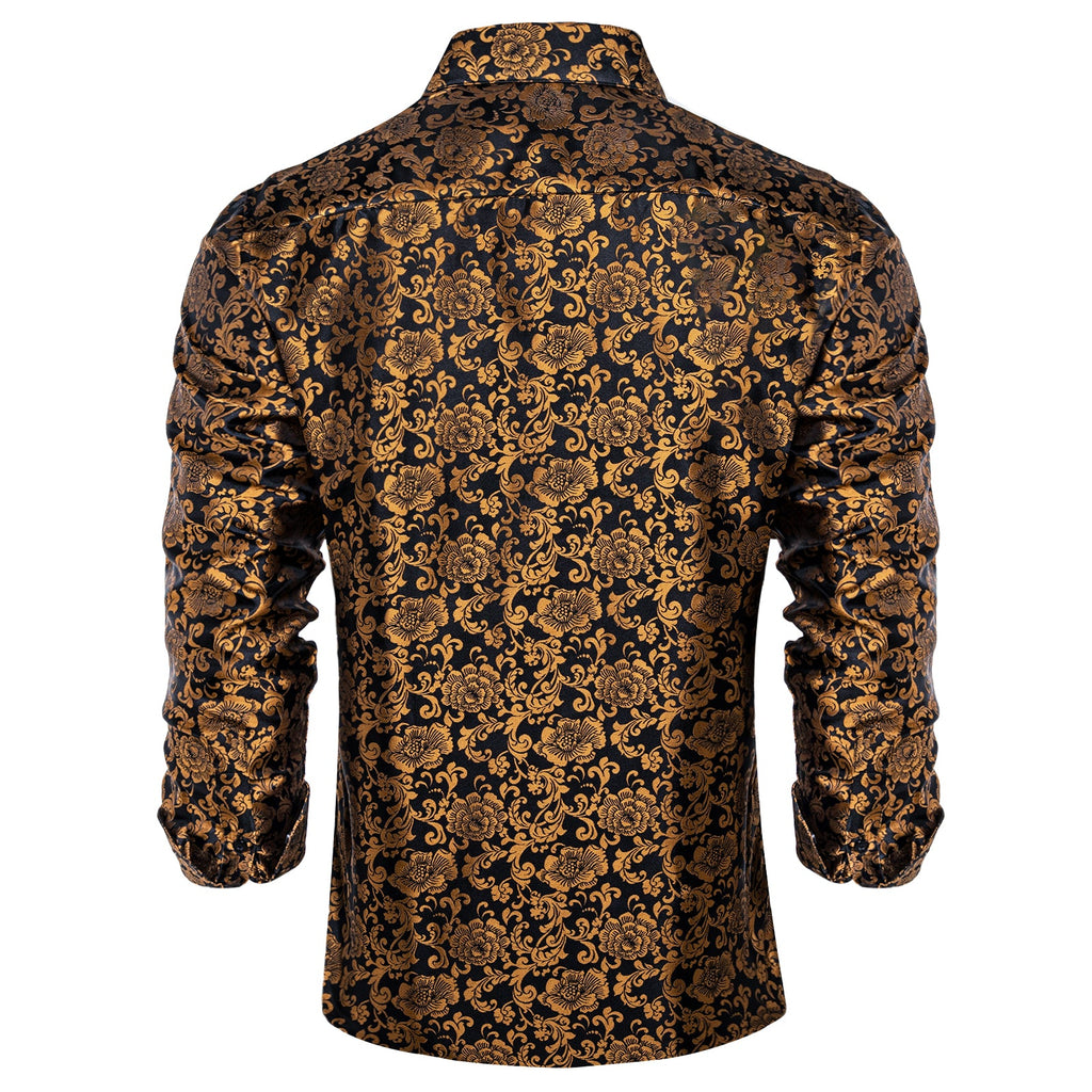 GentCrest Gold Floral Shirt - Image 4