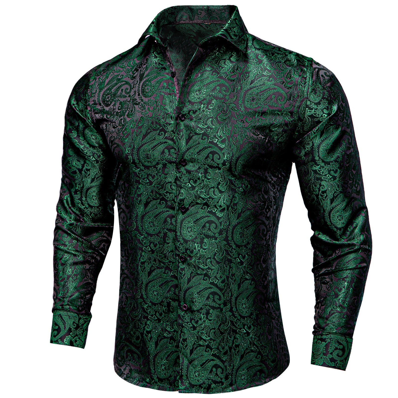 GentCrest Green Paisley Shirt - Image 1