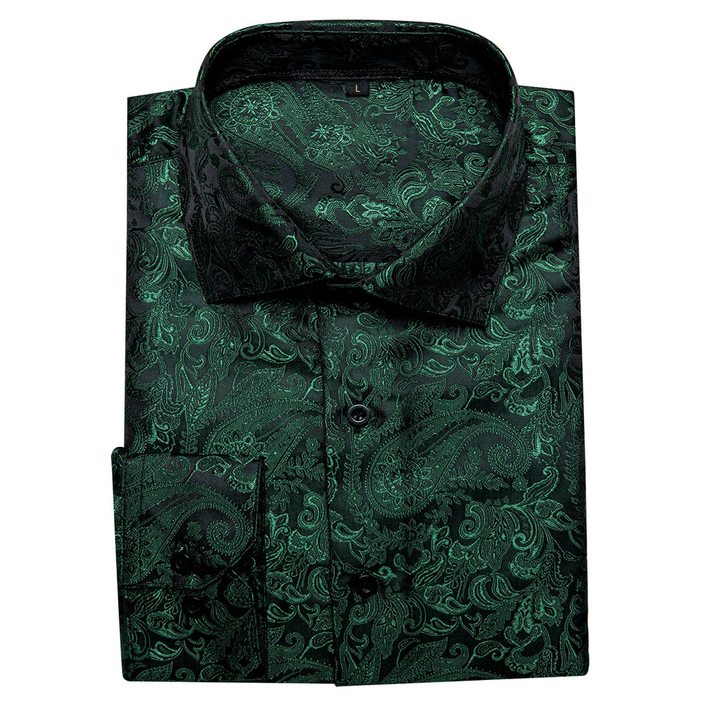 GentCrest Green Paisley Shirt - Image 2