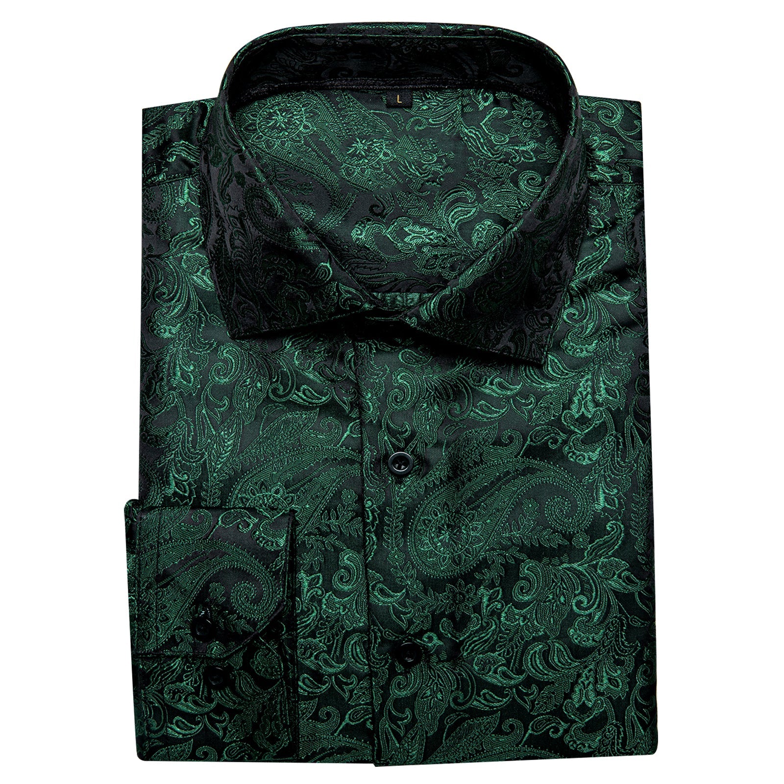 GentCrest Green Paisley Shirt - Image 2