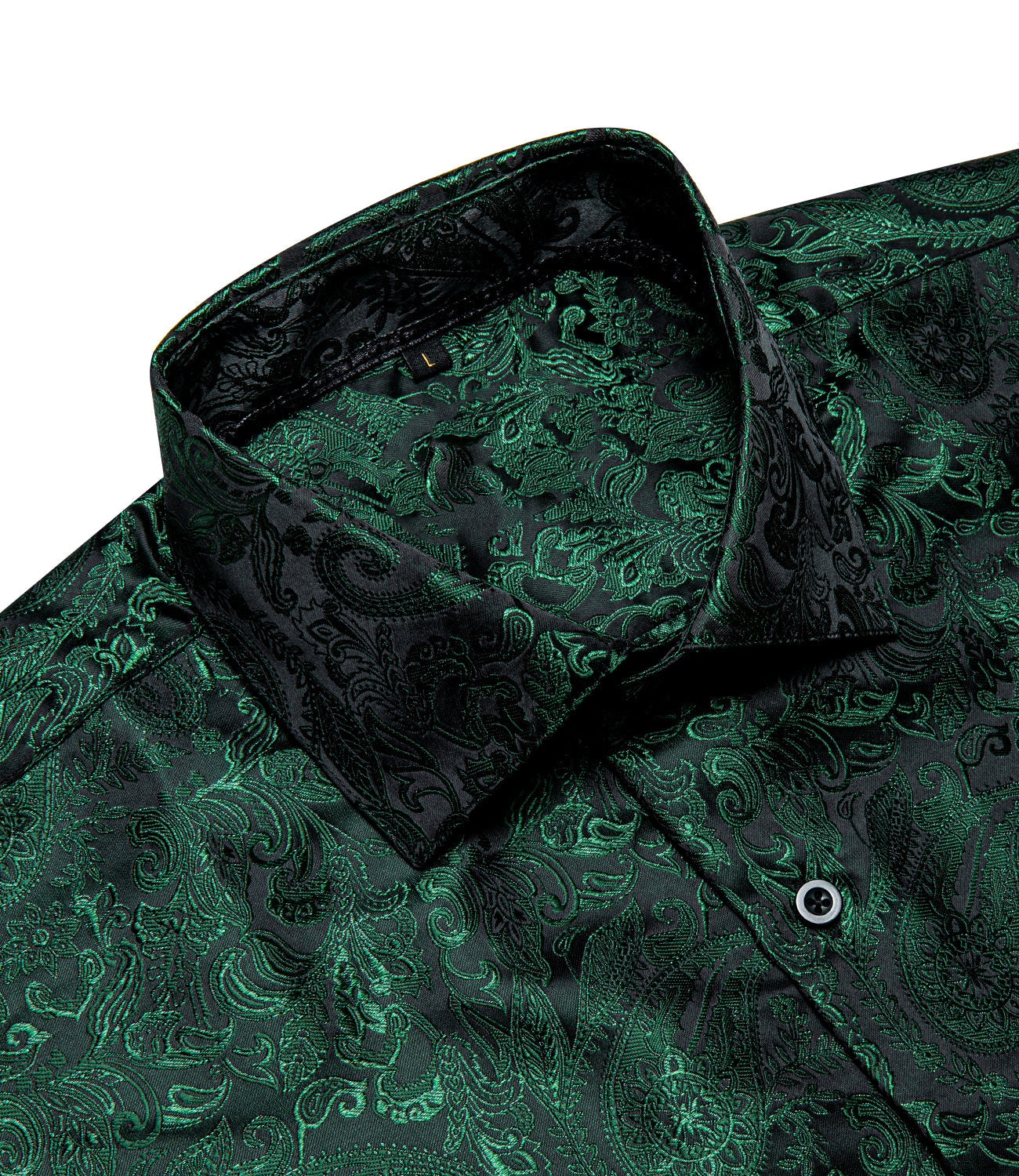 GentCrest Green Paisley Shirt - Image 4