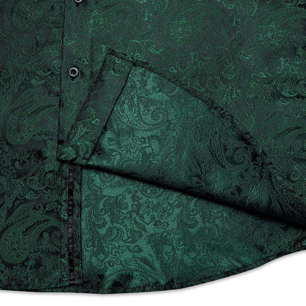 GentCrest Green Paisley Shirt - Image 5