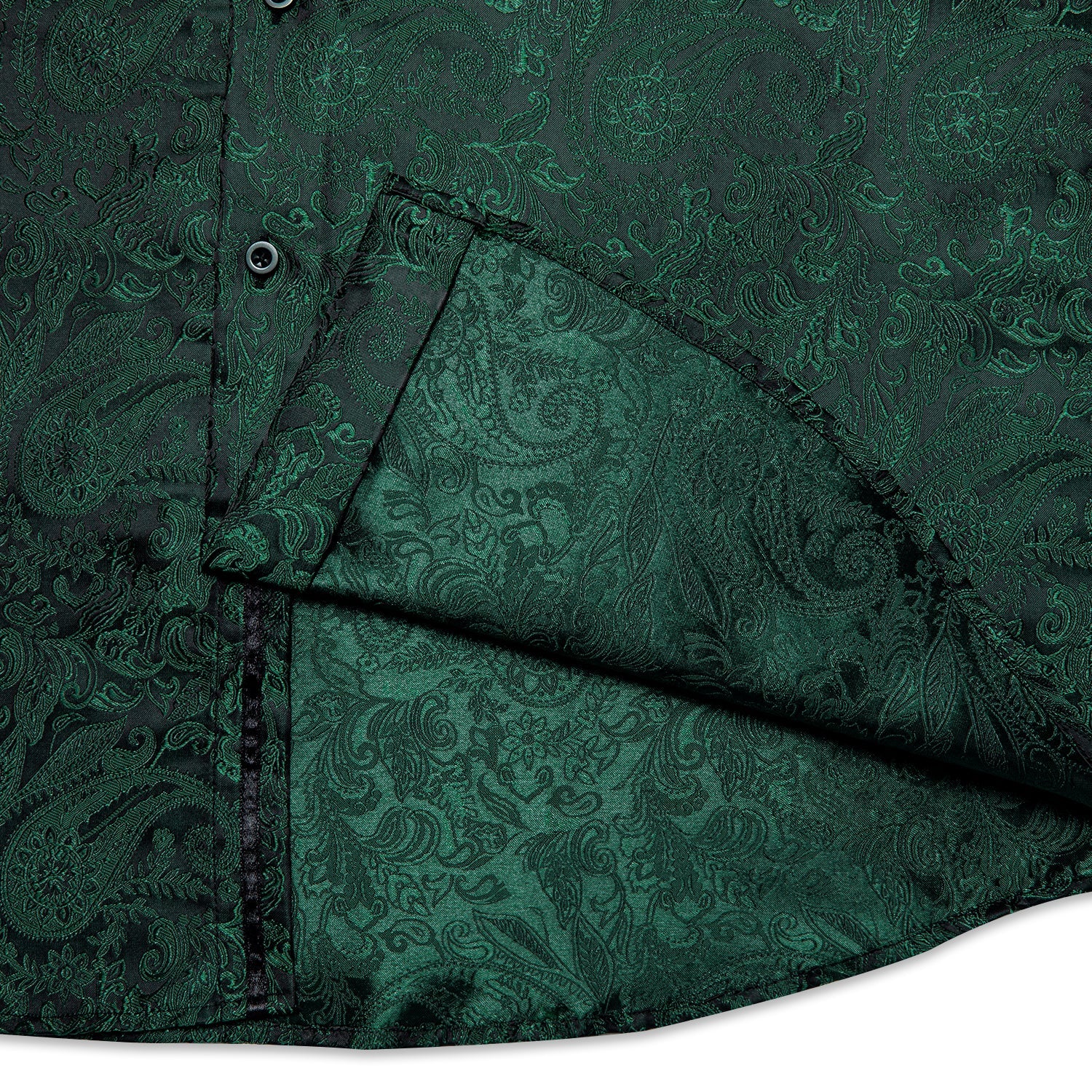 GentCrest Green Paisley Shirt - Image 5